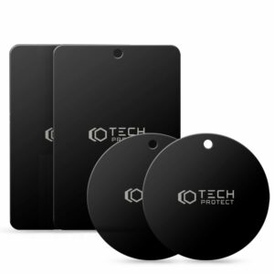HUSA TECH-PROTECT METALPLATE MAGNETIC CAR MOUNT 4-PACK BLACK