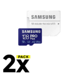 2X  CARD DE MEMORIE SAMSUNG MICROSDXC PRO PLUS 128GB MEMORY CARD WITH READER (MB-MD128KB)