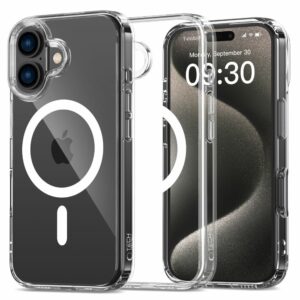 HUSA PENTRU IPHONE 16 TECH-PROTECT FLEXAIR HYBRID MAGSAFE CLEAR
