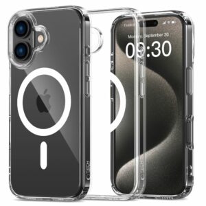 HUSA PENTRU IPHONE 16 PLUS TECH-PROTECT FLEXAIR HYBRID MAGSAFE CLEAR