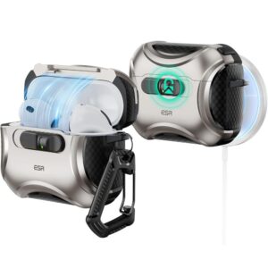 HUSA ESR CYBER FLICKLOCK HALOLOCK MAGSAFE APPLE AIRPODS PRO 3 TITANIUM