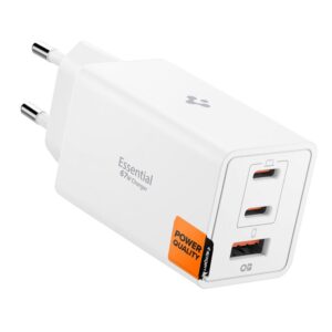 ÎNCĂRCĂTOR DE PRIZĂ SPIGEN ESSENTIAL EE673EU 3-PORT NETWORK CHARGER 67W WHITE