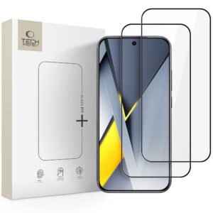STICLĂ SECURIZATĂ TECH-PROTECT GLASS FIT+ 2-PACK XIAOMI POCO F8 PRO BLACK