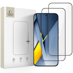 STICLĂ SECURIZATĂ TECH-PROTECT GLASS FIT+ 2-PACK XIAOMI POCO F8 ULTRA BLACK