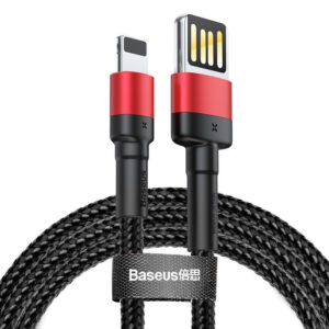 Baseus Cafule cablu USB Lightning reversibil 2,4 A 1 m (negru+roșu)