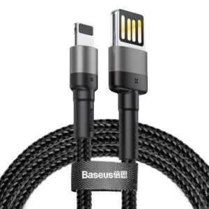 Baseus Cafule cablu USB Lightning reversibil 1,5 A 2 m (gri+negru)