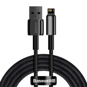 Baseus Tungsten Gold cablu USB pentru iP 2,4A 2 m (negru)