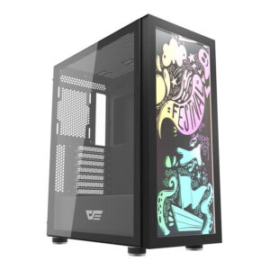 Carcasă PC Darkflash DK210 Graffiti (neagră)