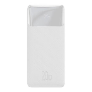 Powerbank Baseus Bipow 10000 mAh, 20 W (alb)