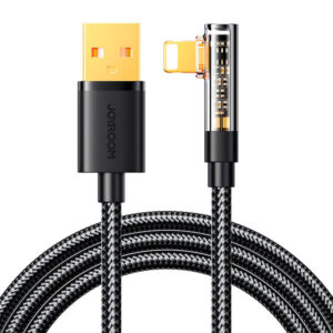 Cablu unghiular USB-A / Lightning, 1,2 m Joyroom S-UL012A6 (negru)
