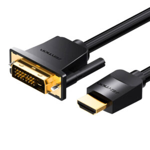 Cablu HDMI la DVI (24+1) Vention ABFBJ 5 m, 4K 60Hz/1080P 60Hz (negru)