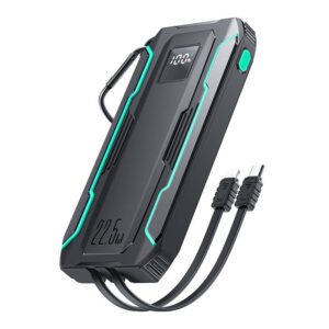 Powerbank Joyroom JR-L017 10.000 mAh, 22,5 W, cu cablu Lightning + USB-C (negru)