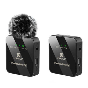 Microfon lavalier wireless PULUZ 1 TX + 1 RX