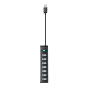 Orico Hub USB-A la 7 x USB-A 3.0 - negru