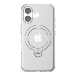 Husă Torras Ostand Spin pentru iPhone 16 Plus (transparentă)