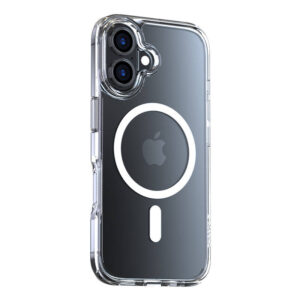 Husă Torras Diamond‑Mag Series pentru iPhone 16 (transparentă)