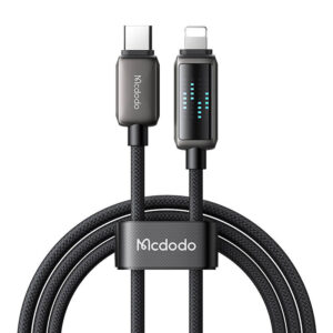 Cablu Mcdodo CA-2630 USB-C la Lightning, 36 W, afișaj LED, 1,2 m