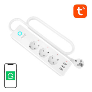 Gosund P1 PLUS prelungitor inteligent WiFi (3x prize AC Schuko, 3x USB-A) Tuya