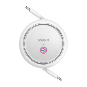 Cablu de încărcare Baseus USB-C la USB-C 100 W (alb) Bayern Edition