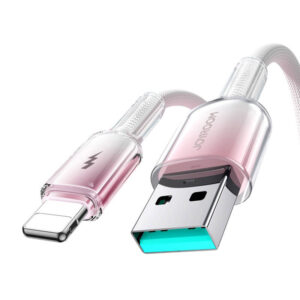 Cablu USB-A Lightning Joyroom S-A42 3A 1,2 m alb