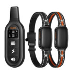 RojecoPD521 zgardă de dresaj pentru câini 1000 m cu 2 zgărzi (negru)