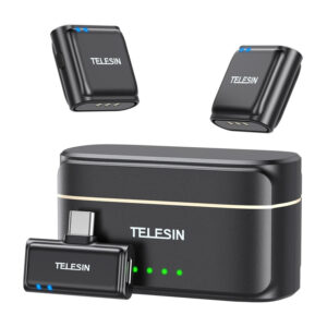 Microfon wireless TELESIN + powerbank pentru telefoane (USB-C)