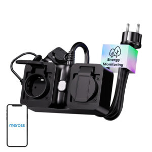 Meross MOP320MA-EU listă de alimentare inteligentă WiFi, pentru exterior, IP44 (Matter)