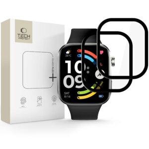 STICLĂ HIBRIDĂ TECH-PROTECT GLASS FLEX+ 2-PACK XIAOMI REDMI WATCH 6 BLACK